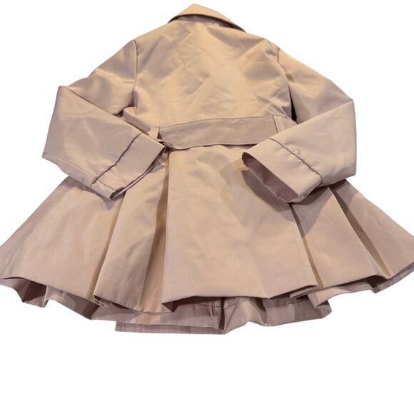 Tahari Toddler Girl 3T Lined Trench Raincoat Pastel Pink - Picture 2 of 5
